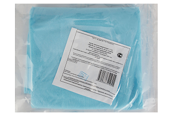 Простыня 160х200см пл.25 (1шт) стерильно голубая Гекса