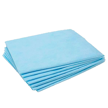 Простыня 140х200см пл.42 (4шт) нестерильно голубая Гекса