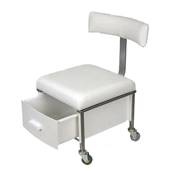 Стул мастера Джерси со спинкой (белый жемчуг)