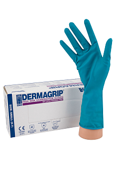 Перчатки повышенной прочности размер L 25пар Dermagrip High Risk