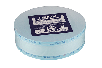 РУЛОНЫ ПЛОСКИЕ для паровой и газовой стер. (бумага/пленка) 55мм х 200м JNB
