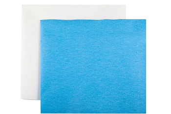 Бумага крепированная мягкая синяя/белая для стерилизации 750х750 мм (250 листов) 