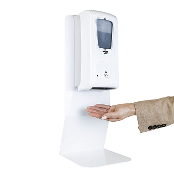 Мобильная стойка для дезинфекции рук HÖR-2020 (НАСТОЛЬНАЯ) + дозатор HÖR-DE-006A+адаптер в комплекте